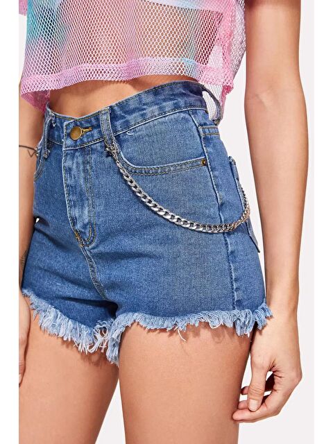 New Obsessions Gümüş Renkli Hook Zincir Kemer - S000346476-18105