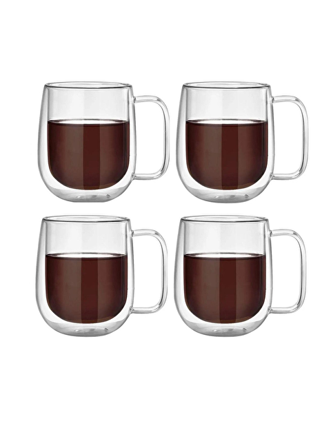 Kitchen Design Lab Çift Cidarlı Borosilikat Cam Kupa 300 ml 4 Adet 2769 - S000429040-26865