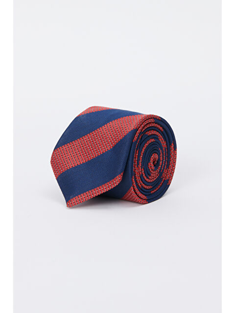 Altınyıldız Classics Erkek Lacivert-Kırmızı Desenli Kravat - S000416401-37349