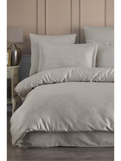 Varol Lyocell Jakar Nevresim Takımı Çift Kişilik Nothingham Taş - S000383086-25636