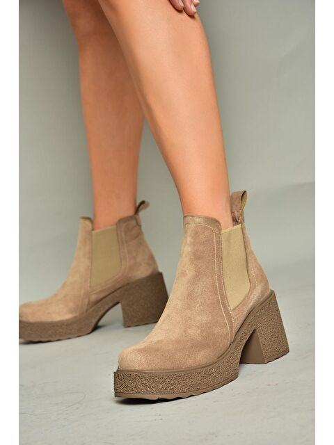 Fox Shoes T9962200 Vizon Kadın Bot - S000285933-26429