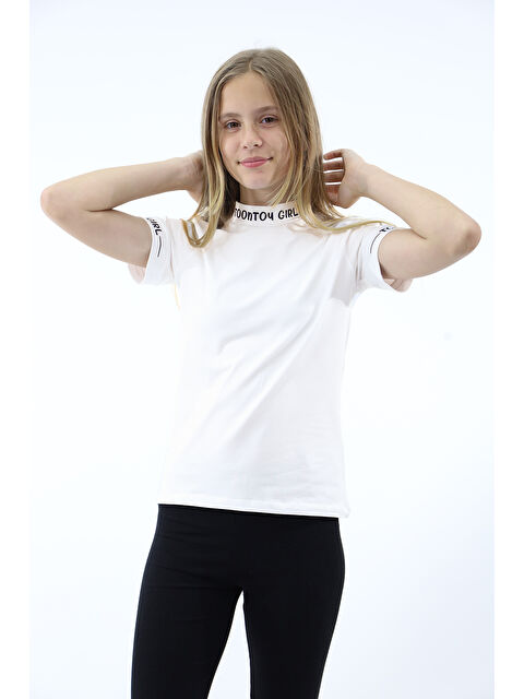 Toontoykids Kız Çocuk Baskılı Okul Tişört