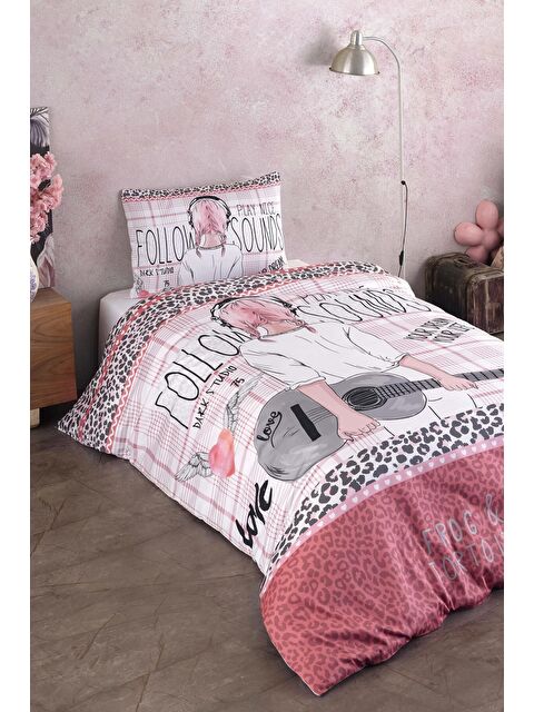 Varol %100 Pamuk Saten Genç Nevresim Takımı - Sound - S000383095-23173