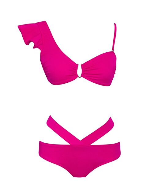 Sailor Moda V Yaka Volanlı Bikini Takımı Slr 329 - S000155649-18686