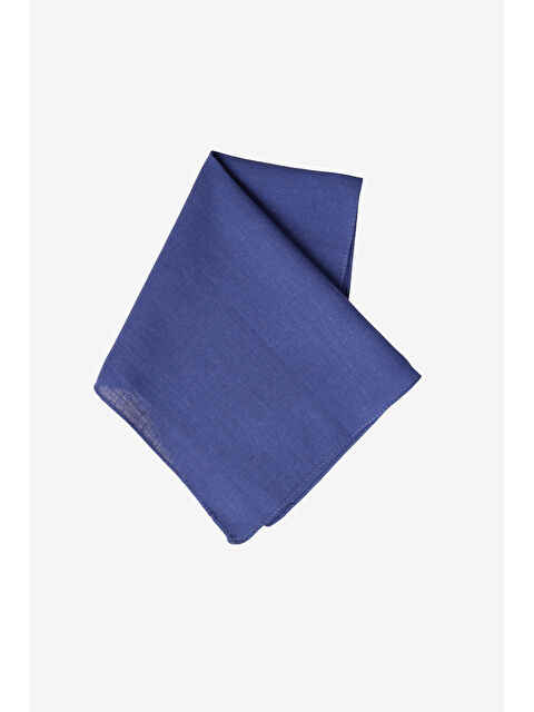 Altınyıldız Classics Erkek Lacivert Desensiz Keten Mendil - S000416402-21164