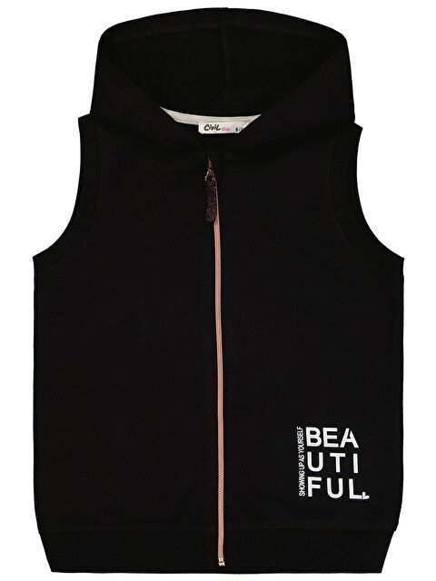 Civil Girls Basic 6-9 Yaş Yelek - Siyah 7-8 Yaş - S000502731-19351