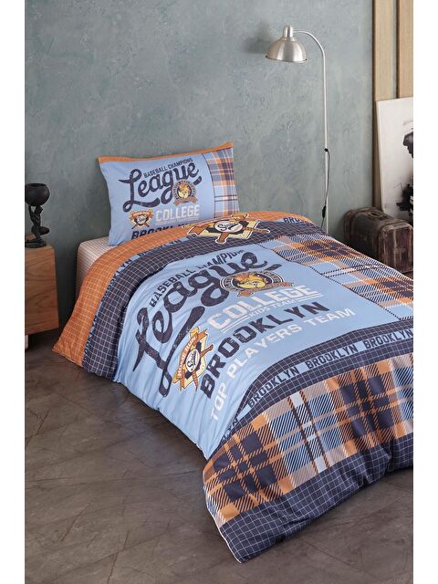 Varol %100 Pamuk Saten Genç Nevresim Takımı - Baseball - S000383103-23173