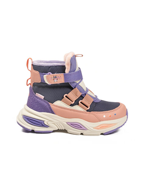 Pepino Pudra Cırtlı İçi Polarlı Soğuğa Dirençli Kaymaz Kız Çocuk Bot 2087 F - S000459438-23490