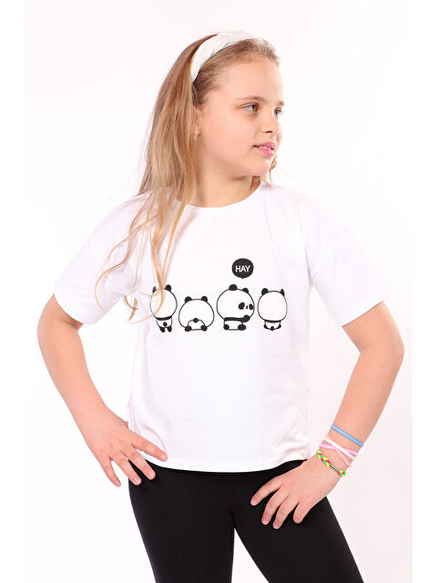 Toontoykids Kız Çocuk Baskılı Tişört