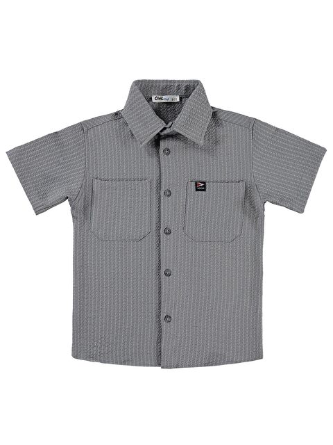 Civil Boys Dokulu 6-9 Yaş Gömlek - Gri
