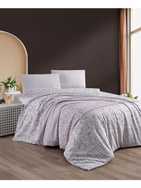 Mulberry Hazal Tek Kişilik Nevresim Takımı Çarşafı Lastikli 160x220