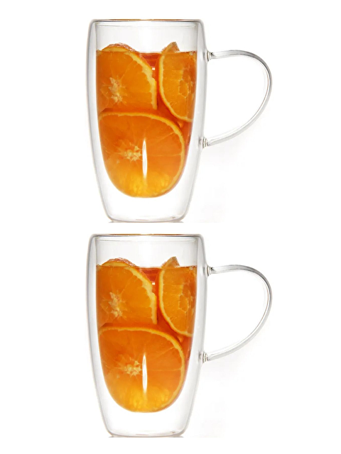 Kitchen Design Lab Çift Cidarlı Cam Kupa Seti 400 ml 2 Adet 2039 - S000429069-26865