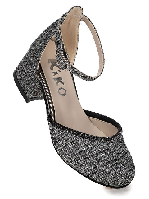 Kiko Kids Ressa Çupra Taşlı Kız Çocuk 5 Cm Topuklu Sandalet Abiye Ayakkabı - S000003031-37426