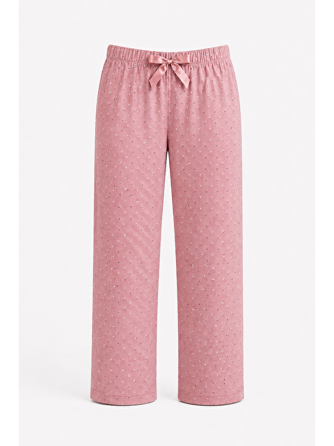 Formo Kadın Desenli Viskon Düz Paça Pijama Altı
