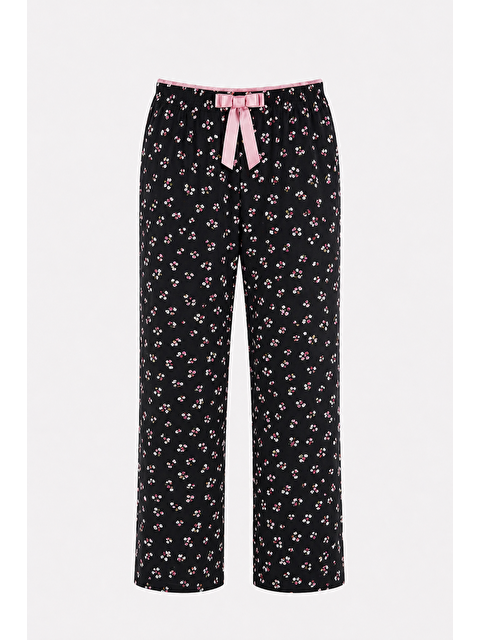 Formo Kadın Desenli Viskon Düz Paça Pijama Altı