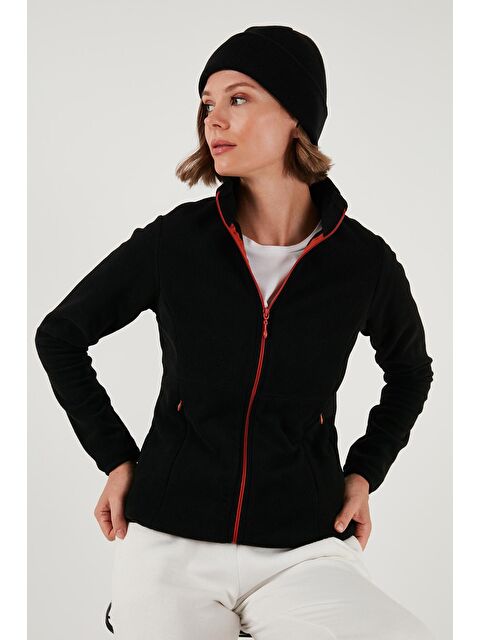 Lela Slim Fit Fermuarlı Polar Kadın Fermuarlı Sweatshırt - S000243076-19351