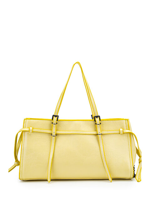 Minebag Siyah Zincir Detaylı Bonnie Kadın Kol Çanta Sarı