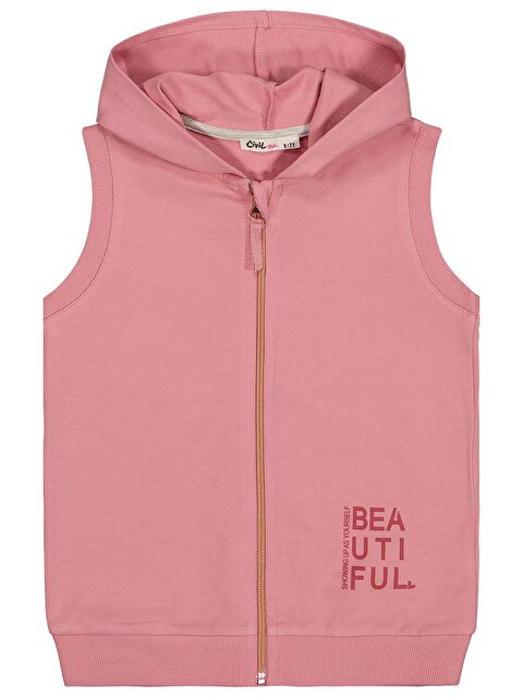 Civil Girls Basic 6-9 Yaş Yelek - Pembe 6-7 Yaş - S000502731-20028