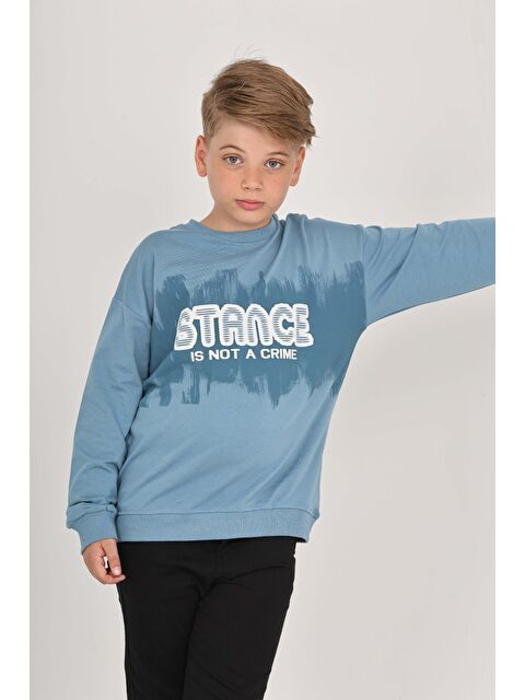 Toontoykids Erkek Çocuk Stance Baskılı Sweatshirt - S000414148-17437
