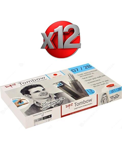 Tombow Min Klasik Mono Lead 2B Kalem Ucu 0.7 mm 12 Tüp - S000195925-19351