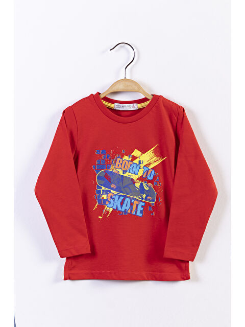 Toontoykids Erkek Çocuk Kaykay Baskılı Tişört - S000417906-20045