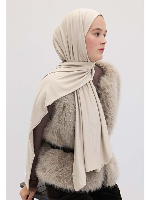 Fresh Scarfs Bambu Penye Şal İnci - S000420294-20063