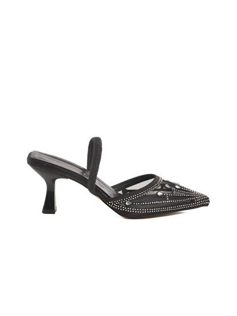 Ayakmod Siyah İnce Topuklu Kadın Abiye Ayakkabı Florin T-100 Z - S000387695-19351