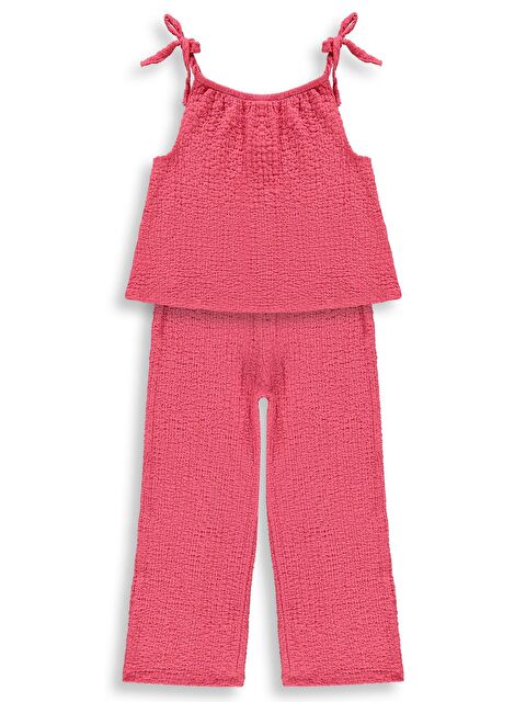 Civil K26Y289-1 Girls Fiyoklu 2-5 Yaş Takım - Kırmızı