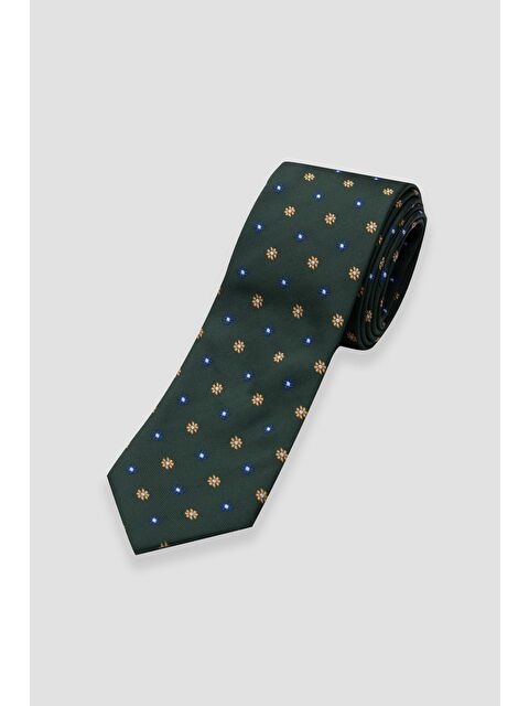 ABBATE Kravat 8 Cm Mikrofiber Polyester Siyah Erkek Desenli Kravat - S000451176-19351