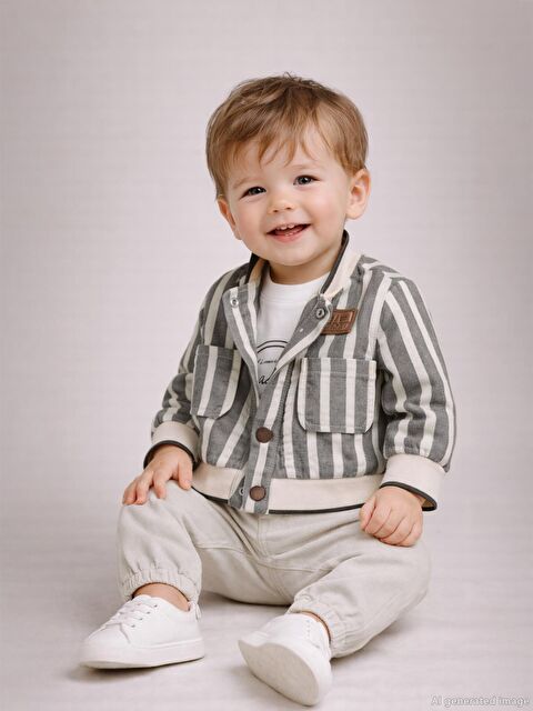 Concept Ceketli 3 Lü 6-18 Ay Takım - Haki