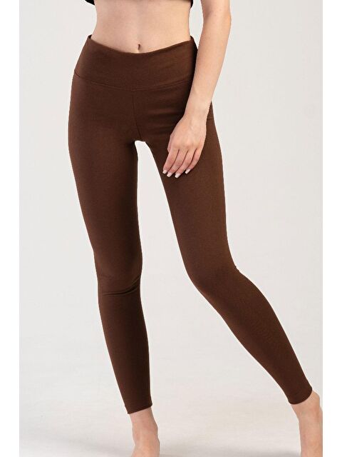 C&City Kadın Termal Tayt 405151 Kahverengi - S000281715-19413