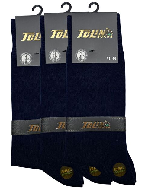 Tolin Erkek 3 lü Lacivert Bambu Kışlık Soket Dikişsiz Çorap Seti 14600 - S000319917-21164