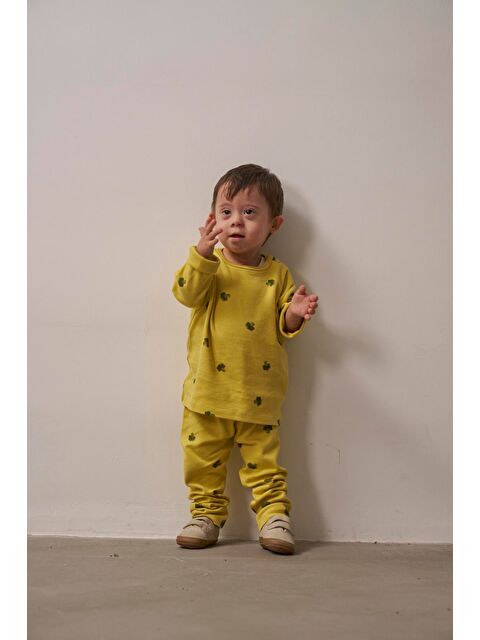 Oh La La Koala For Little Ones Brokoli Baskılı Bebek Alt Üst Takım - S000458533-5437