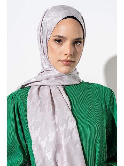 Jawel Kadın Tesettür Jakarlı Büyük Desen Kazayağı Şal - S000374406-37295