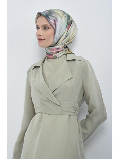 ARMİNE Saf İpek Twill Eşarp 9515D 02 - S000505009-18194