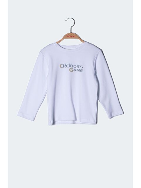 Mi·ni·ni·o Erkek Çocuk Yazı Baskılı Uzun Kollu T-Shirt - S000362840-20063