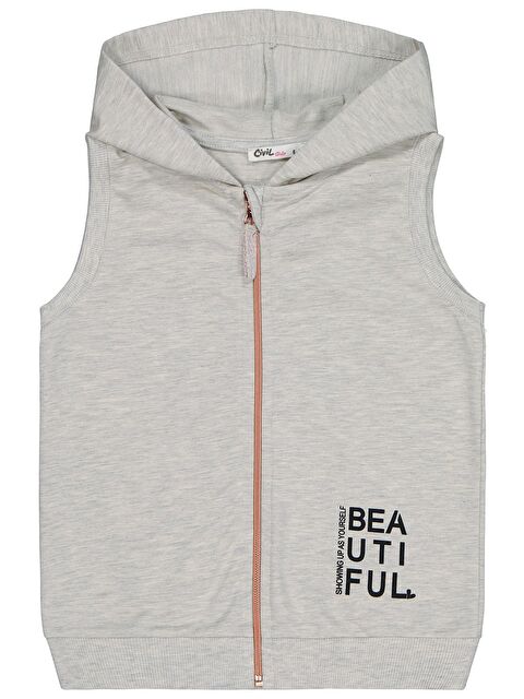 Civil Girls Basic 6-9 Yaş Yelek - Ekru 9-10 Yaş - S000502731-19965