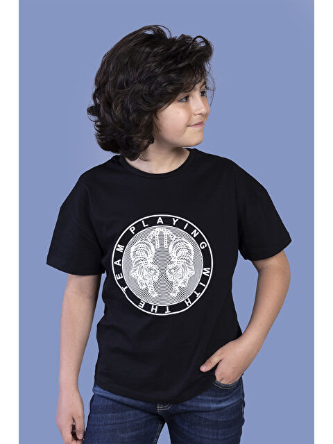 Toontoykids Erkek Çocuk Kabartma Baskılı Tişört