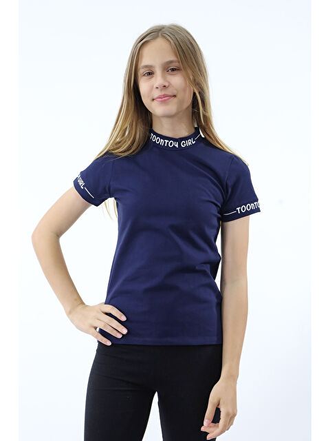 Toontoykids Kız Çocuk Baskılı Okul Tişört