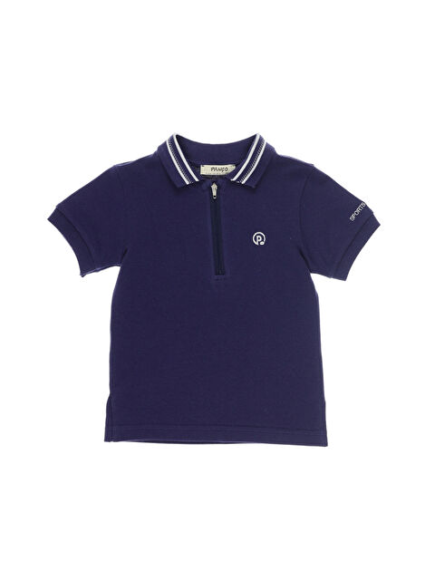 Panço Erkek Bebek Kısa Kollu Lacivert Polo Yaka Tişört - S000524272-21164