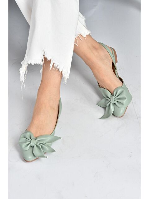 Fox Shoes Yeşil Kadın Babet H726809009 - S000031830-18194