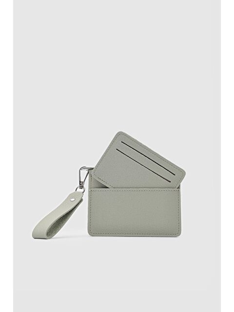 Shulebags Raye Kartlık Detaylı Cüzdan Mint