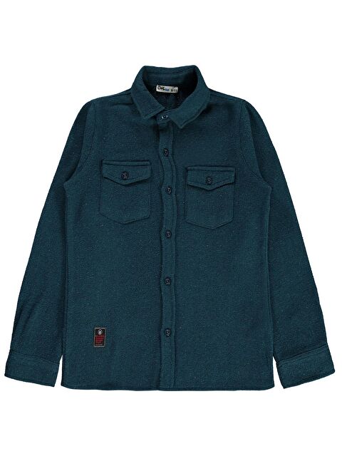 Civil Boys Çift Cep Basic 10-13 Yaş Gömlek - Yeşil 12-13 Yaş - S000318362-20018