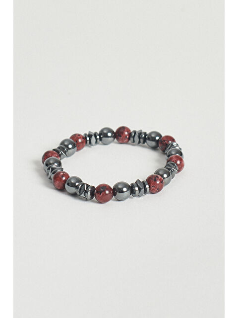 Altınyıldız Classics Erkek Bordo Doğal Taş Bileklik - S000512446-19951