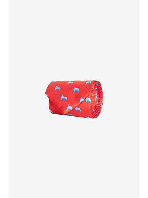 AC&Co / Altınyıldız Classics Erkek Kırmızı Desenli Kravat - S000512456-20045