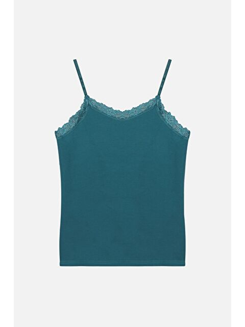 Koza İç Giyim Kadın 2'li Ip Askılı Dantelli - Ayar Halkalı Atlet - S000307772-229