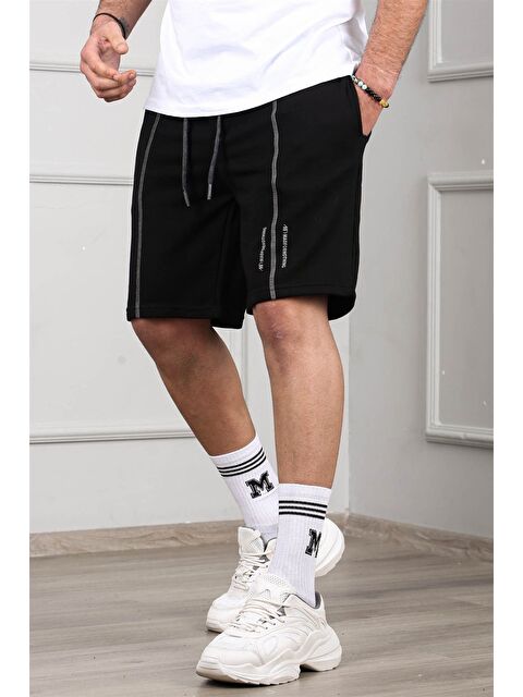 Madmext Siyah Kapri Şort 4849 - S000017199-19351