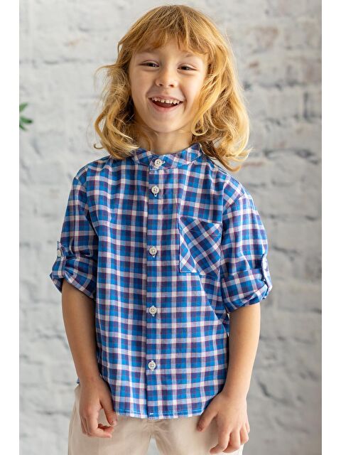 ZEYLAND Erkek Çocuk Kareli Hakim Yaka Gömlek - S000316278-17234