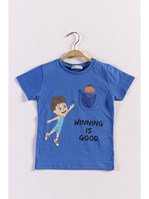 Toontoykids Erkek Çocuk Cep Detaylı Baskılı Tişört - S000417909-23710