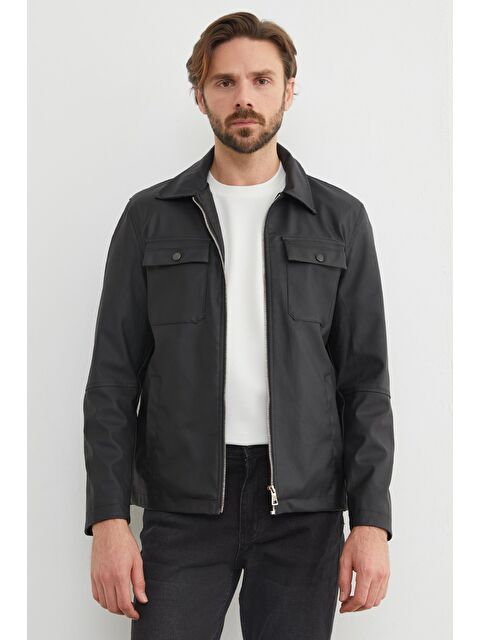 Fullamoda Cepli Suni Deri Ceket